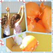 Brincadeira balões água